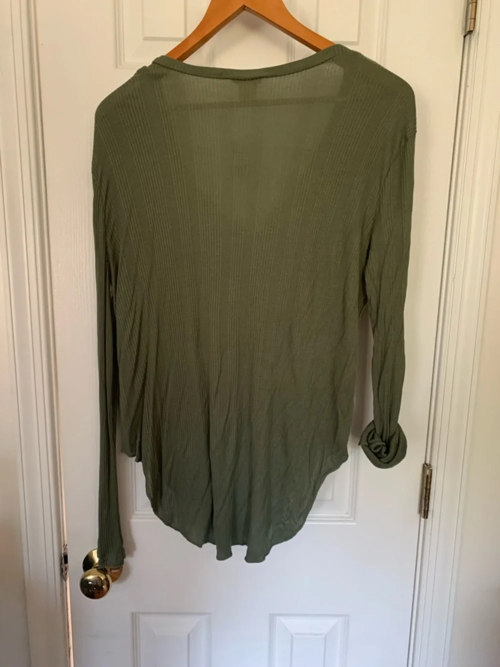 Retro RL Denim & Supply Olive Core Henley